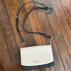 Kate Spade Black and Cream Crossbody Bag